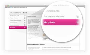 privacy controls interface