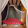This huge bed is extremely comfortable and feels like a private room when you close the curtains...