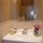 Medicine cabinet, vanity storage, blow dryer -some toiletries