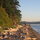 beach next to cottage (large rock is "Rock Point")