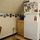 Refrigerator/freezer and a chopping station.