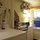Red teapots, a toaster oven, and a vintage range.  What more could you need?