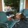 Sitting area near sliding glass door