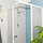 Shower - plants on the right side on top of fridge 