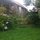 the back garden with barns