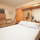Queen-sized bed in "comfortable"