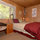 The comfy queen-sized bed in RiverSea's guest room