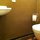 The bathroom is small so it's hard to get a good picture. It is nicely finished with tile floor.