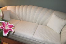 Couch in Living Room. downtown MtnV