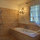 The walk-in shower off the master bedroom.