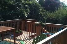 Near Duke and Downtown, with deck!