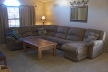 Couch with rollout bed sleeps well