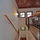Looking down the stairs into the foyer.  The guesthouse has two floors, each 16'x16'.