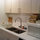 Double Sink with dishwasher, washer and drier and plenty of cabinets