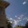 The sunroom windows and the beautiful Venice sky. 