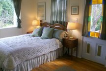 Lovely light filled room with porch
