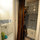 View from the private shower and the shared bathroom