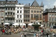 Der Blick aufs Aachener Rathaus