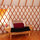 Comfy chair converts into futon bed.