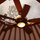 Dome, ceiling fan + central lighting.