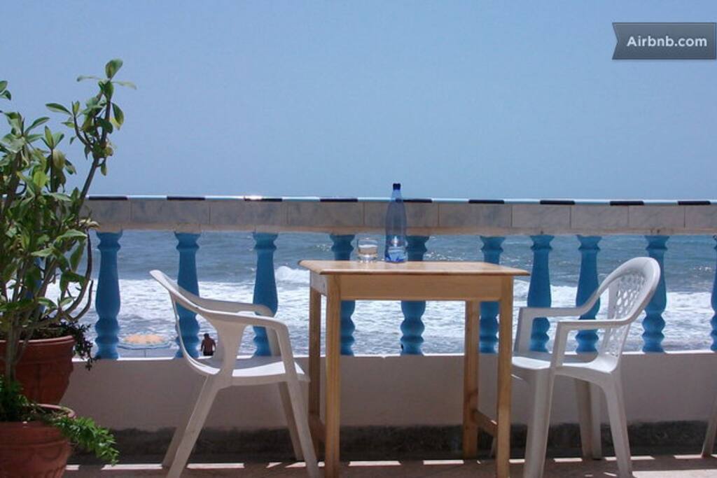 This is a shared terrace and is NOT with the room