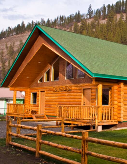 Front of lodge