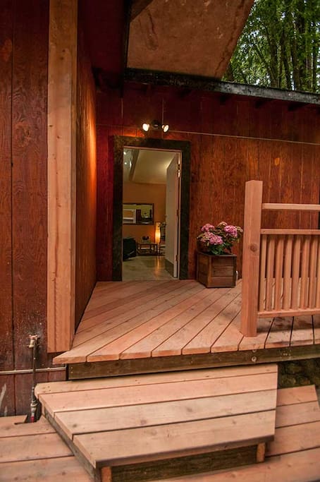 Get ready to relax on the wrap around deck or walk into your weekend retreat.
