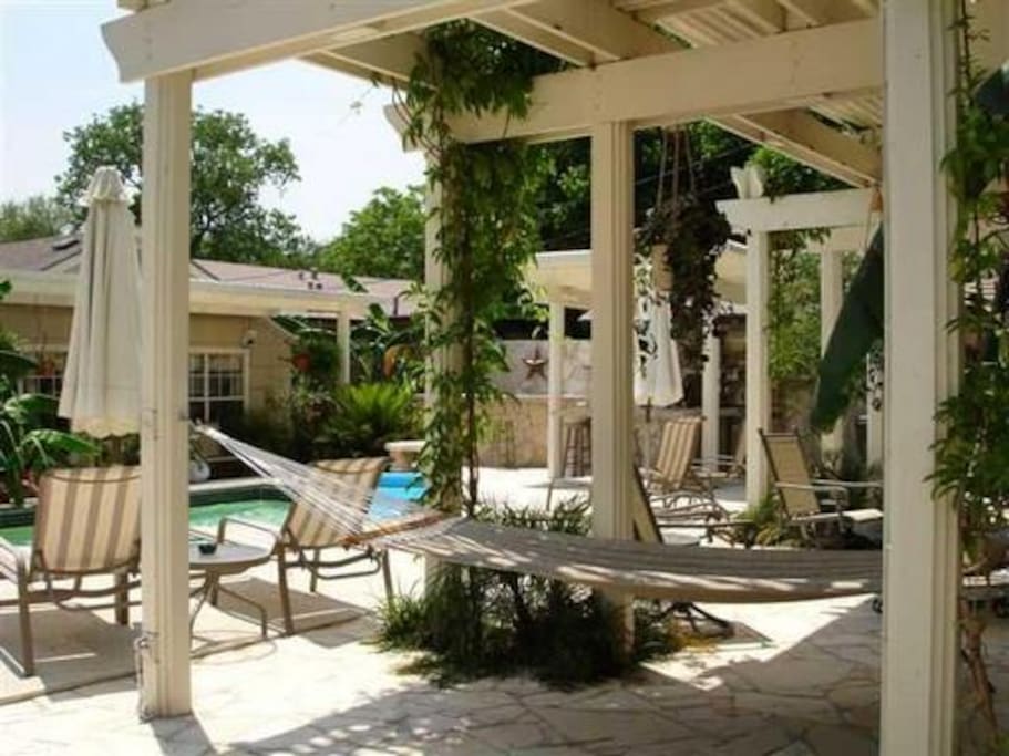 Relax in the hammock and soak up the breeze